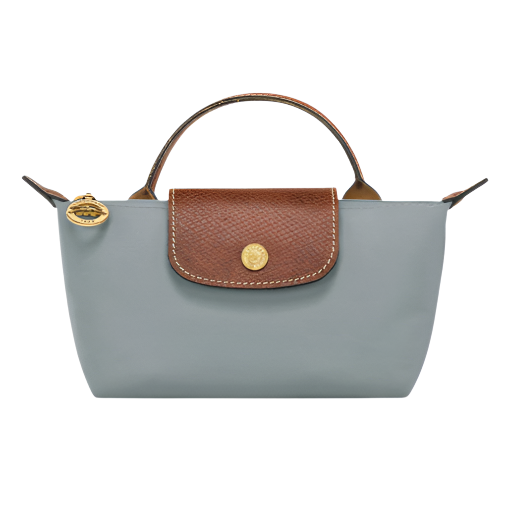 longchamp lepliage mini handbag- grey purse
