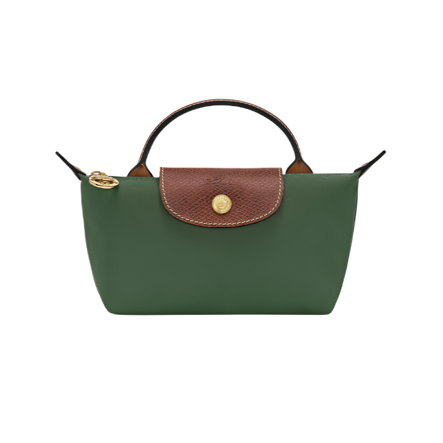 longchamp lepliage mini handbag- olive green purse