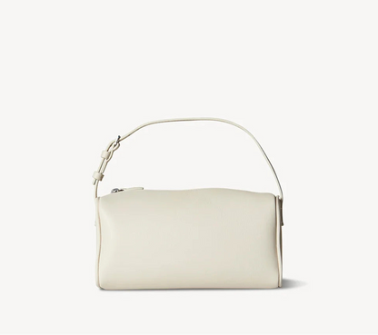 90s Leather handbag- white purse front view