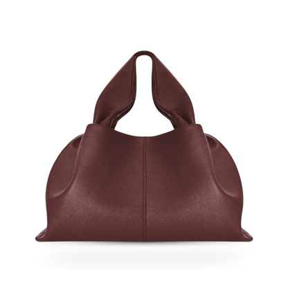 La Vincenza handbag- burgundy purse rear view