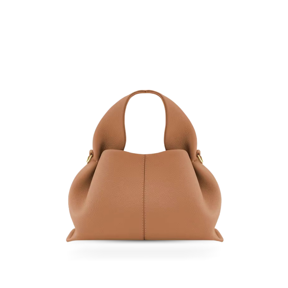 La Vincenza Handbag- brown purse front view