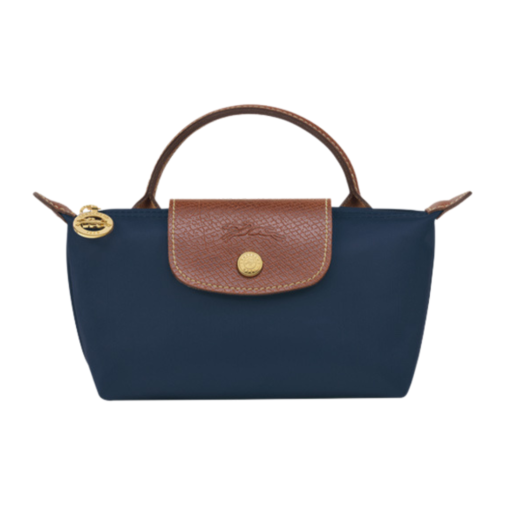 Elan Handbag- Navy Blue purse close up