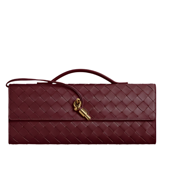 andiamo clutch- burgundy purse