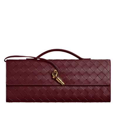andiamo clutch- burgundy purse