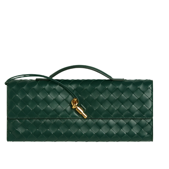 andiamo clutch- emerald green purse