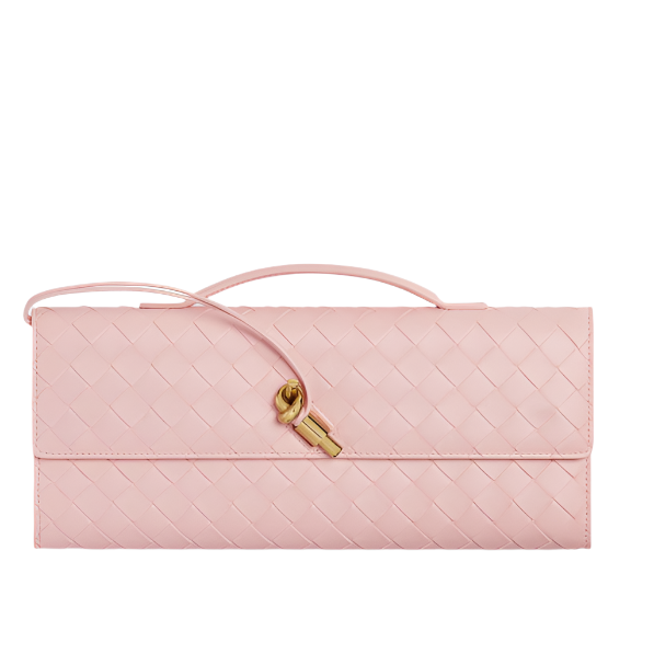 andiamo clutch- pink purse