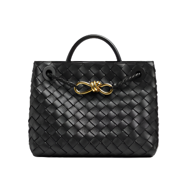 andiamo handbag- small black purse frontview