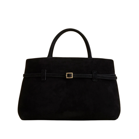 Alture Luxury Handbag - Black Purse front view