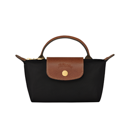 longchamp lepliage mini handbag-  black purse 