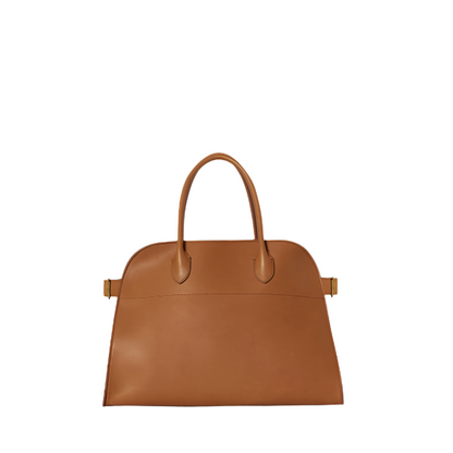 small margaux handbag- ochre leather purse front view