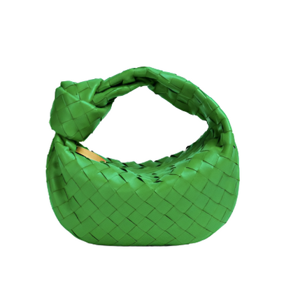 woven handbag mini-parakeet purse frontview