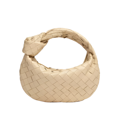 woven handbag mini-porridge purse-frontview